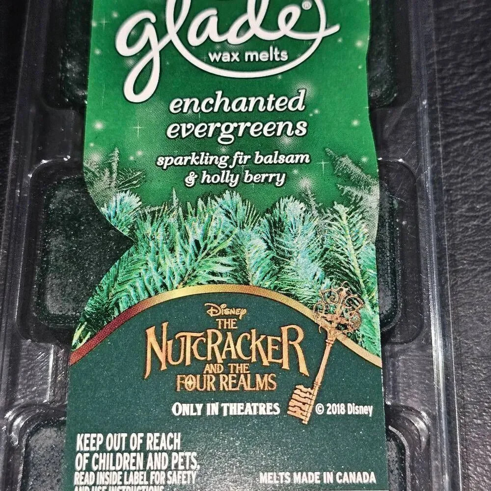 NIP Glade Enchanted‎ Evergreens Wax Melts 6 Melts Disney Nutcracker